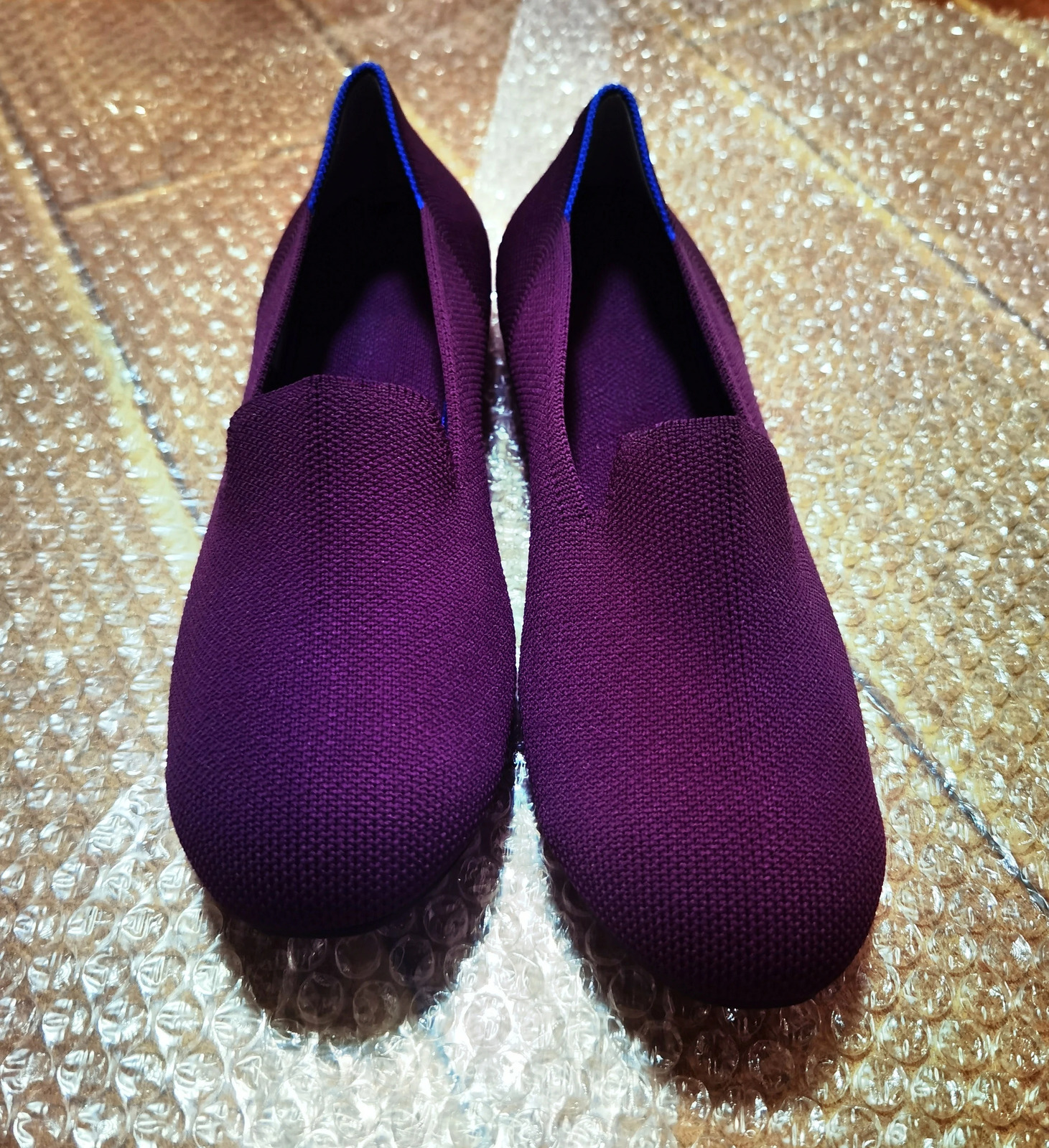 Maggies Walker Womens Elastic Soft Bottom Knitted Apartment Spring Shallow Mouth Washable Casual Load Size 35-40 241024