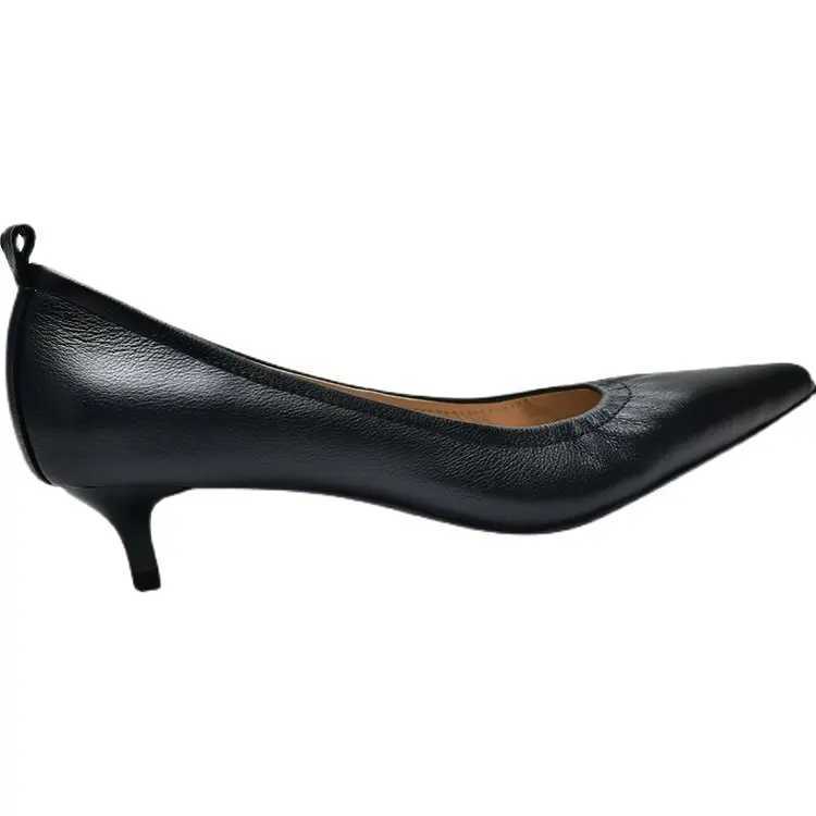 High Quality Low boot dress pointed slip boots boat boots solid color basic pump shoes womens office simple high boots high boots T241024