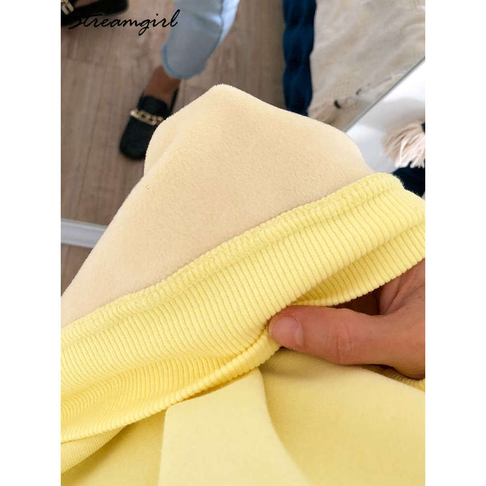 Streamgirl Thick Warm Fleece Oversize Winter Veet Pullovers Classic Basic Purple Sweatshirts For Women Loose