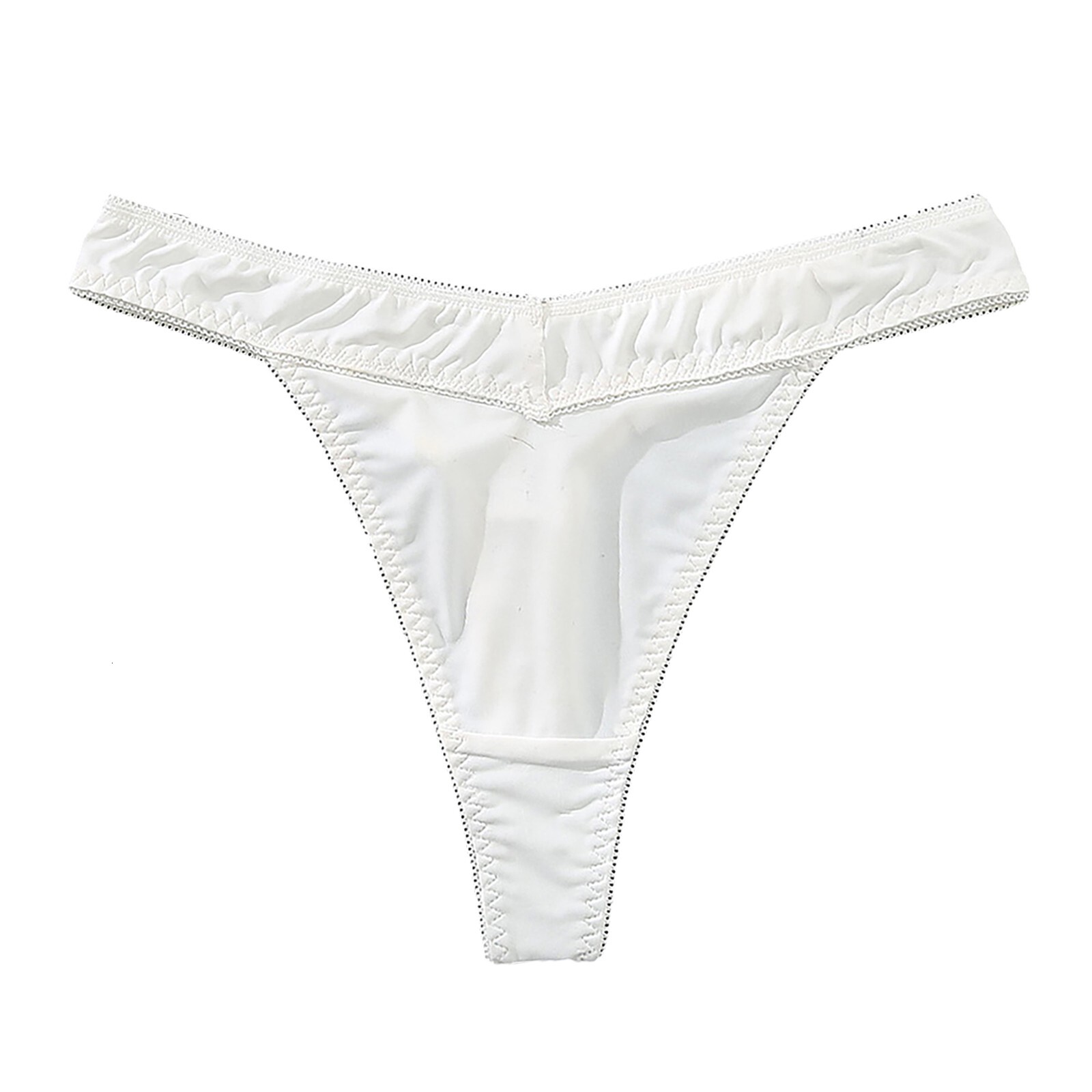 2025 Sexy V Shaped Ice fashion Silk Low Rise Hipster Seamless Thong Granny Panties Women gerie For Ladies Lenceria