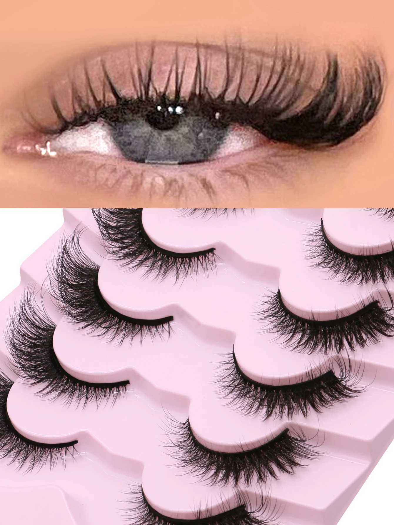 Groinneya Cat Eyelash Natural False Eyelash Cat Eyelash Soft Wing False Eyelash Natural Appearance Fluffy Wispy MakeupW241024