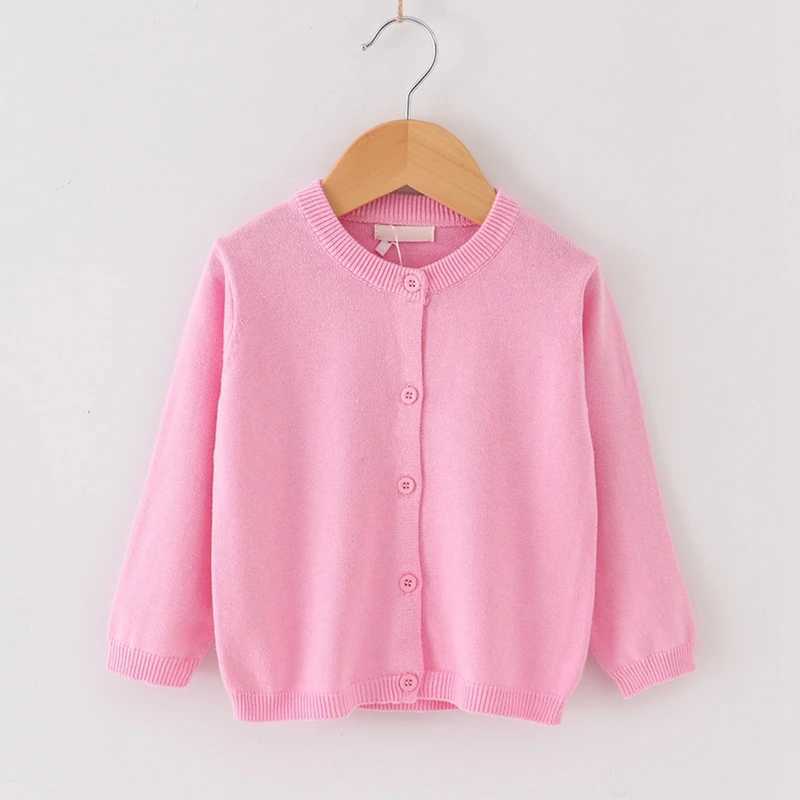 Preschool sweaters autumn and winter baby girls boys cotton knitted sweaters baby childrens cardigans wool sweaters solid colors W241025