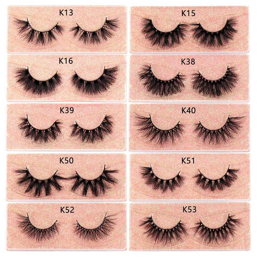 FOXESJI makeup eyelashes 3D mink eyelashes fluffy and soft Wispy natural cross eyelash extension reusable false eyelashes mink false eyelashesW241024