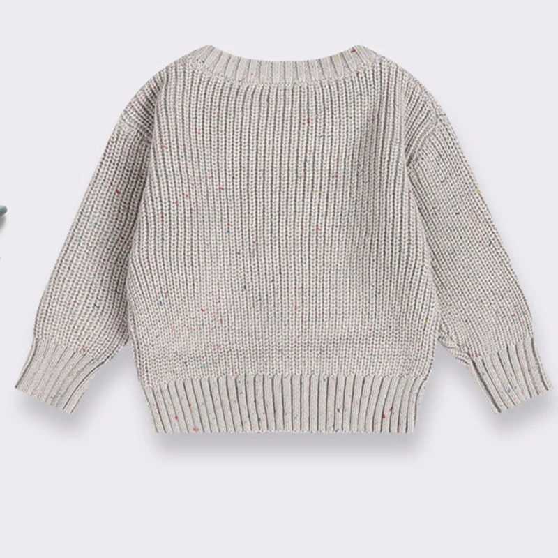 Boys and Girls Knitted Zipper Childrens Winter Clothing Boys Cotton Oversized Sweater Casual Short Cable Knitted Baby Sweater W241025