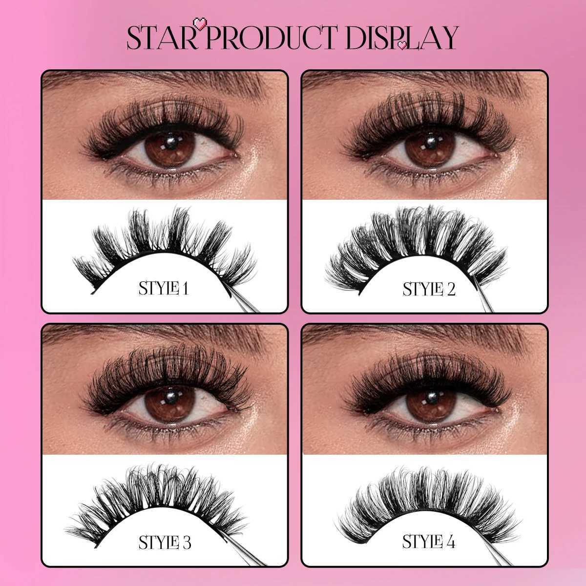Groinneya Russian Strip Eyelash 5/20 3D Mink Eyelash Natural Eyelash Dramatic False Eyelash Wholesale Eyelash ExtensionW241024
