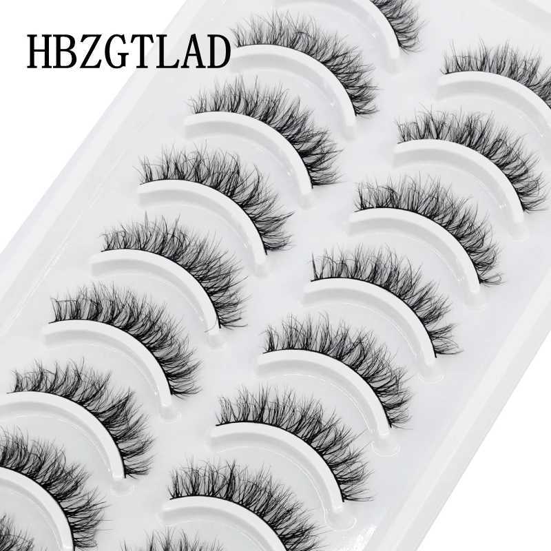 New 10 pairs of natural long holiday eyelashes fake eyelashes makeup 3D mink eyelashes extended short eyelashes mink eyelashes beautyW241024