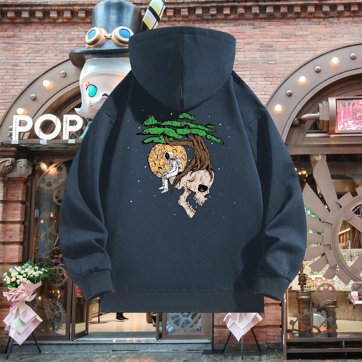 New Mens Hoodie Breathable Hooded Collar Cool Hoodie Pullover US Plus Size Tops Daily Wear Thick Fleece