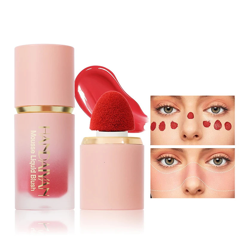 Cheek Liquid Blush Stick Durable Natural Sponge Eye Shadow Matte Moisturizing Waterproof Facial Makeup Cosmetics 241024