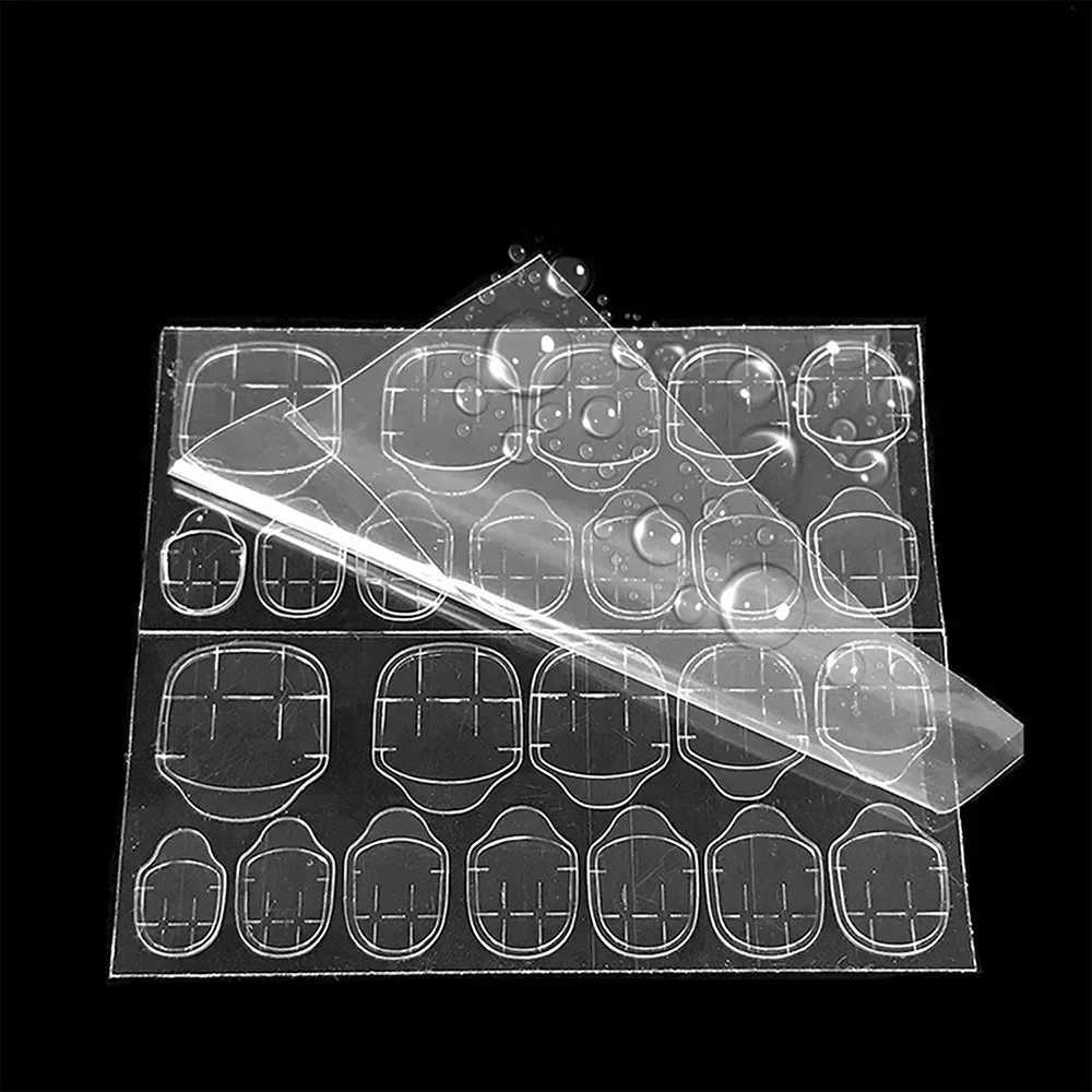 240Pcs/lot Nail Art Adhesive Tapes Glue Sticker Nail Jelly Glue Double Sided False Fake Nail Glue Women Nails Art Tool WholesaleXJ241025