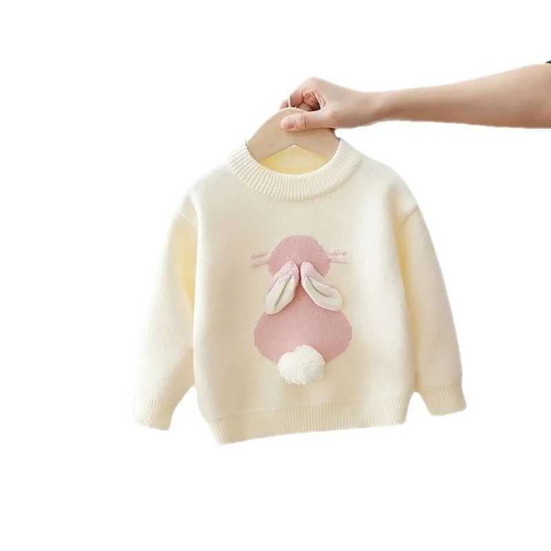 Girls sportswear autumn and winter childrens knitted sportswear baby 7-year-old clothing childrens sportswear W241025