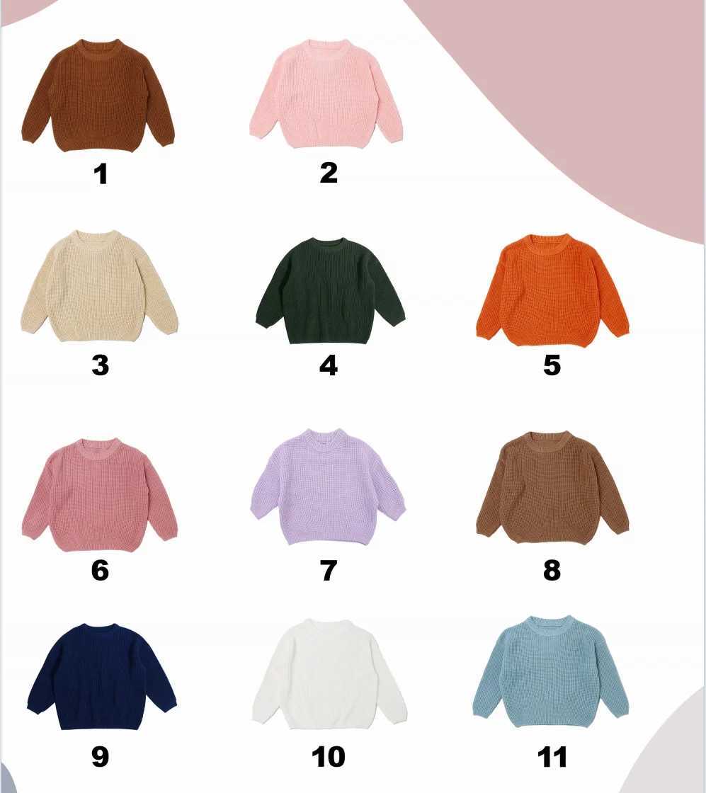 Customized name sweaters hand embroidered name sweaters personalized baby sweaters and winter womens clothing for newborn girls W241025