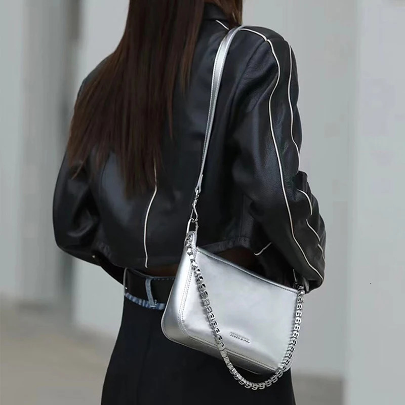 Women Genuine Leather bag crossbody ner handbag chain womens shoulder 241021