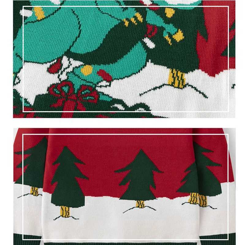 Autumn and Winter Childrens Dinosaur Christmas Sweater 2-6Y Boys Baby Underwear Knitted Sweater W241025