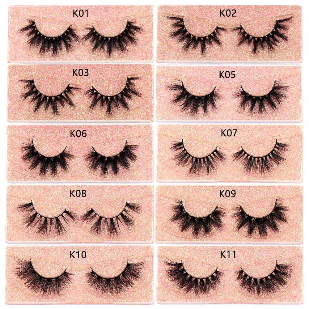 FOXESJI makeup eyelashes 3D mink eyelashes fluffy and soft Wispy natural cross eyelash extension reusable false eyelashes mink false eyelashesW241024