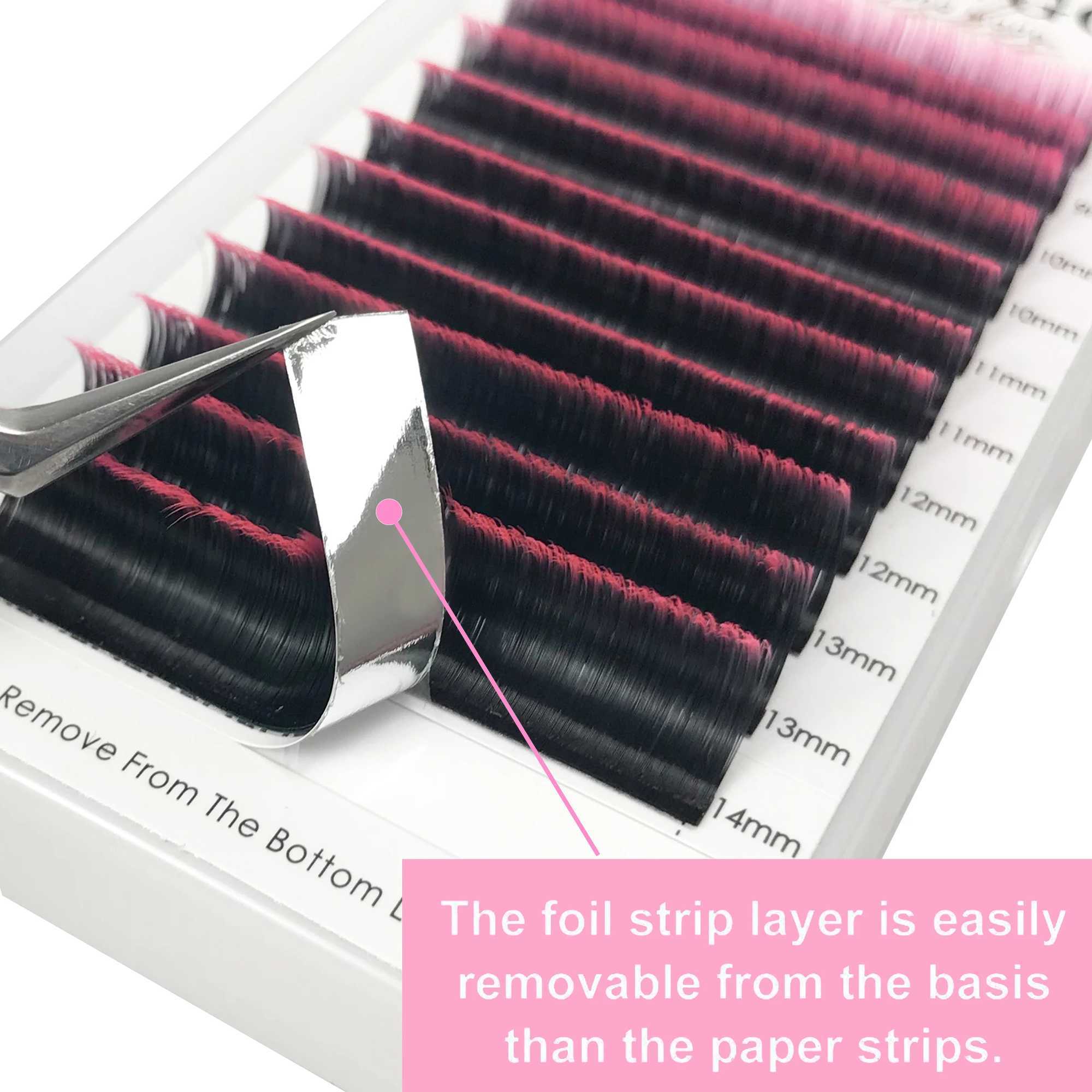 Deep brown simple fan-shaped eyelash extension mixed mink personal eyelash extension high-quality colorful flowering eyelash extensionW241024