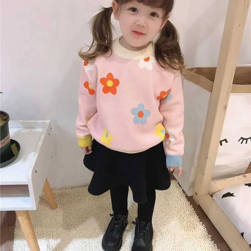 Childrens Boys and Girls Sweater New Wave 2024 Autumn Winter Knitted Pull up Preschool Baby Parachute Cartoon Childrens Open Knitted Sweater W241025