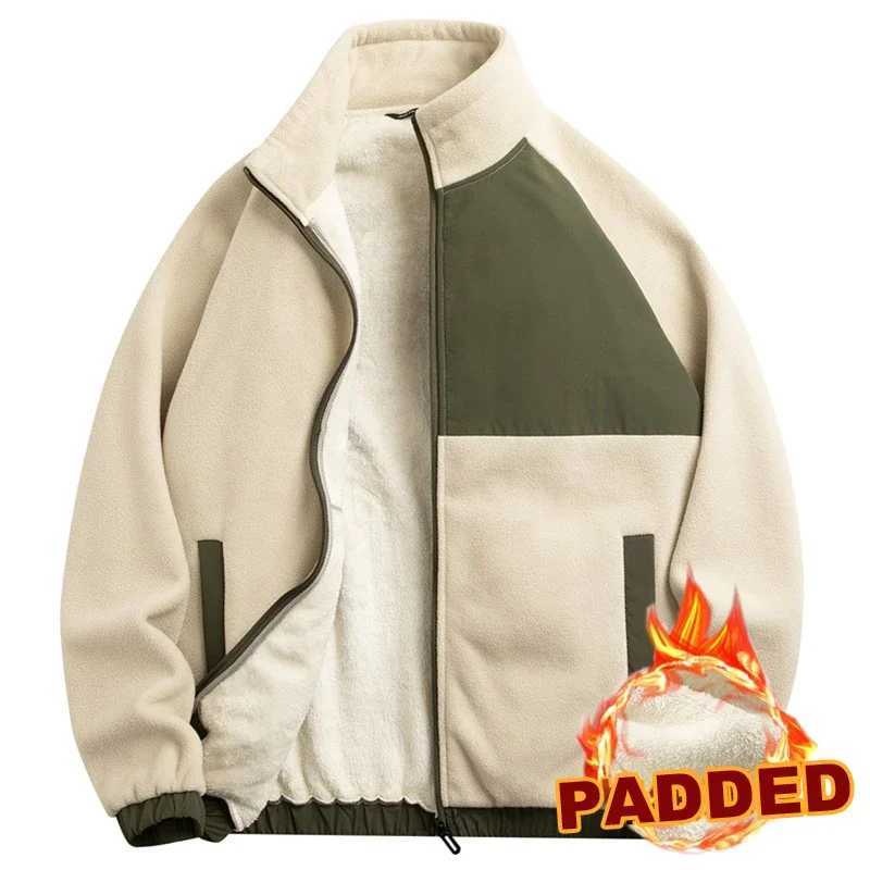 Winter warm thick wool jacket mens fashionable casual jacket mens autumn brand jacket outdoor classic swing arm jacket Lambswool W241024