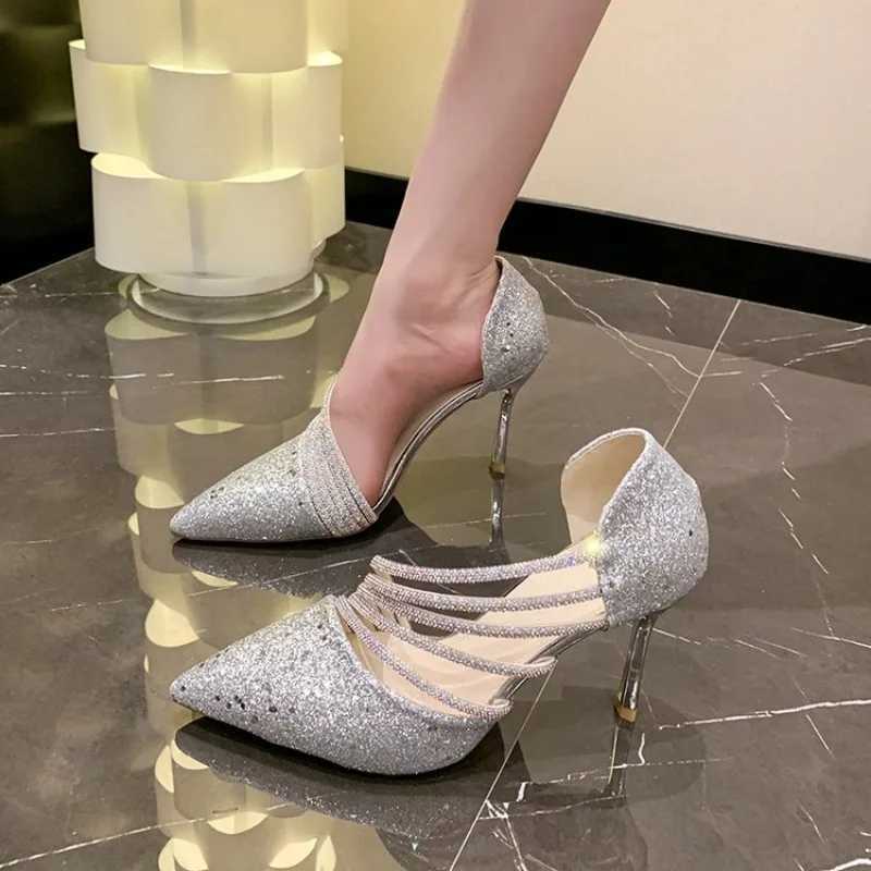 High Quality Womens Summer Sandals High Heels Luxury Shoes Wedding Evening Dress Elegant Sexy Party Designer Stiletto High Heels Large Size 42 43 T241