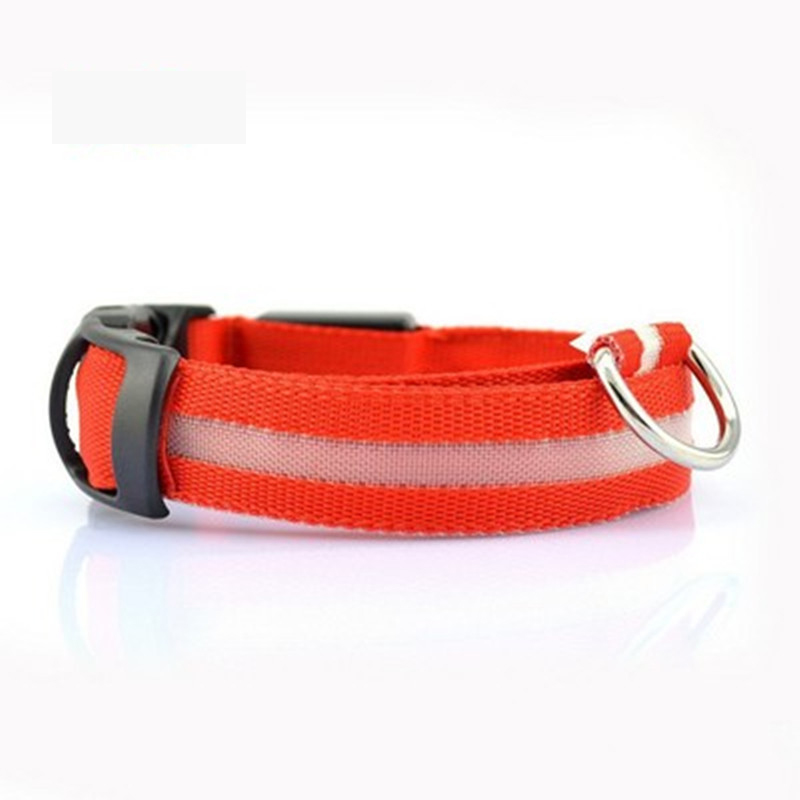 Dog Collars LED anti-loss collar dog collar cross-border pet night luminous USB rechargeabled;Fashion Casual Adjustable Dogs Cats Neck Strap Cute Pet 