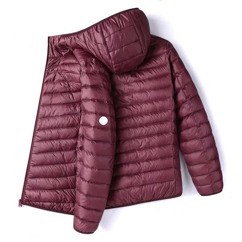 Mens Winter Puffer Jacket, Embroidered Badge Stand Collar Down Lightweight Jackets for Men Coats Doudoune Homme Womens Jackets (M-5XL)