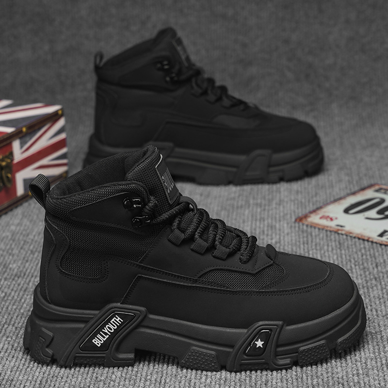 Winter Snow Boots 2024 - Men's & Women's Warm Cotton Shoes (Black) 7757