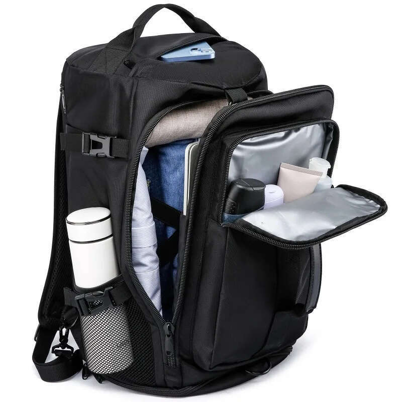 Multifunctional Leisure Mountaineering Fiess Backpack 50L Large Capacity Travel Handbag Can Hold A 19-Inch Laptop