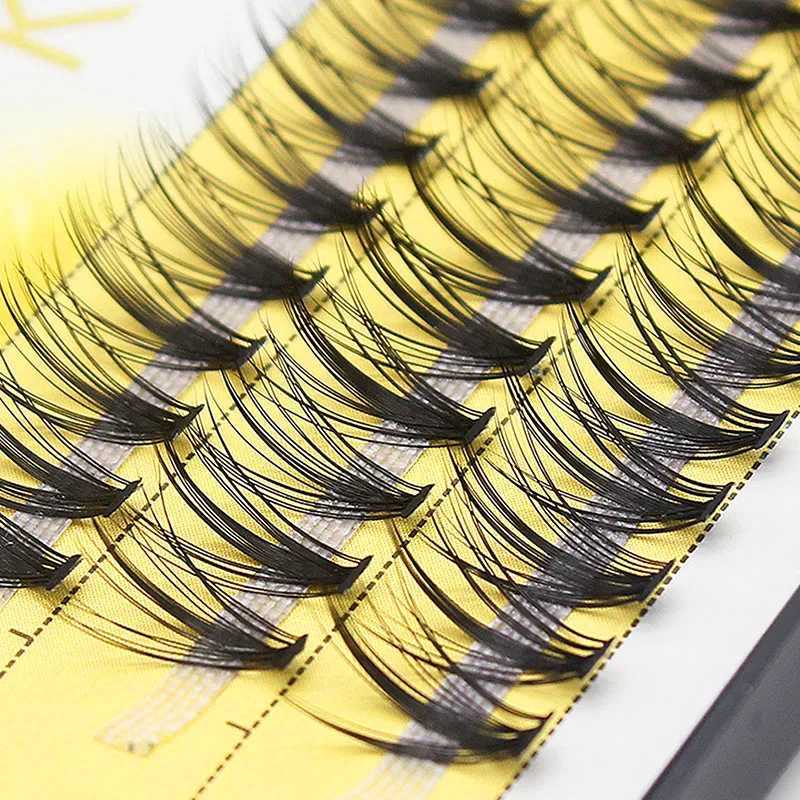 Kimcci 60 Bundle Mink Eyelash Extension Natural 3D Russian Curl Artificial Eyelash Personal 20D Cluster Eyelash Makeup CiliaW241024
