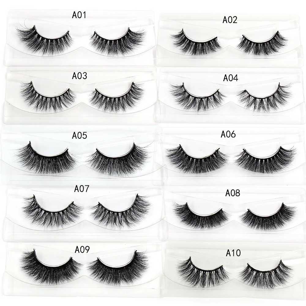 LEHUAMAO 3D mink eyelashes fluffy cross thick natural false eyelashes dramatic makeup eyelashes handmade false eyelashesW241024