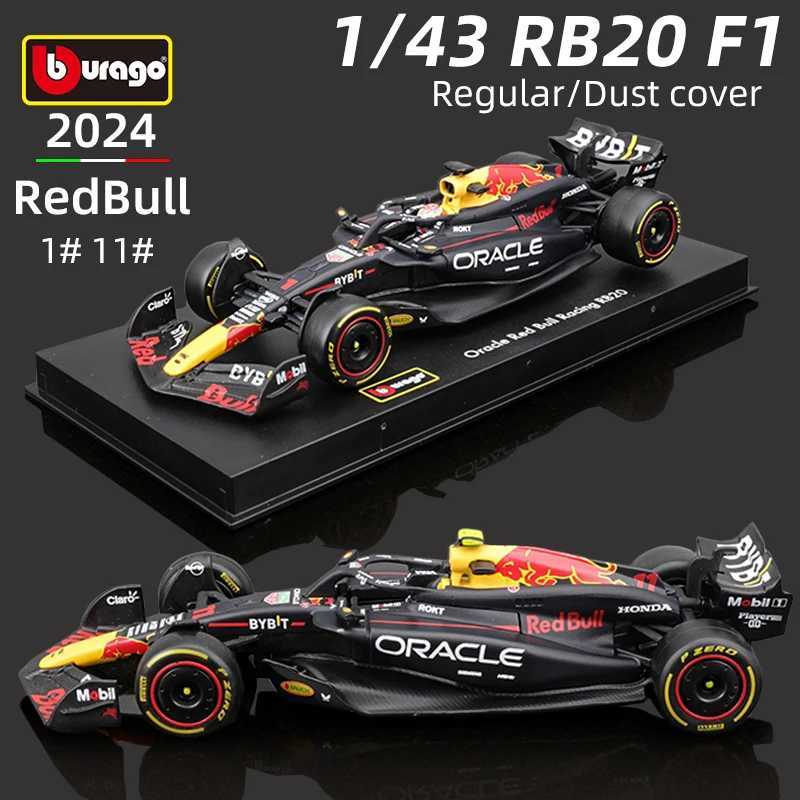 Bburago 1 43 Red Bull Racing RB20 F1 Model #1 Verstappen #1 Perez Alloy Car 2024 Formula Racing Red Bull Die Casting Toy X2412091