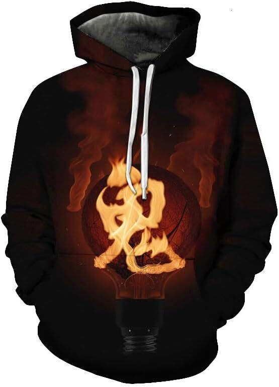 Hoodie for Mens Womens Hoodies For Men 3D Devil Hoodie Oversize Pullover Outdoors Long Sleeve Sports Tops Coat Graphic Hoodies sweatshirt Pullover Lon