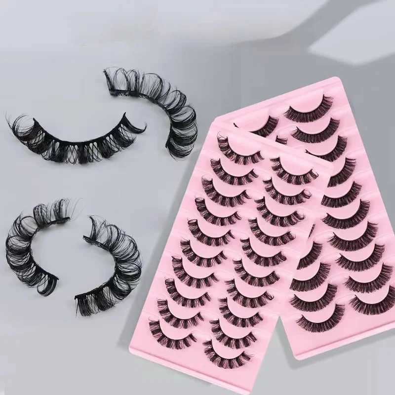 10pairs 3D mink eyelashes Russian striped eyelashes dramatic fake eyelashes artificial curls makeup wholesale fake eyelash extensions maquiagemW241024