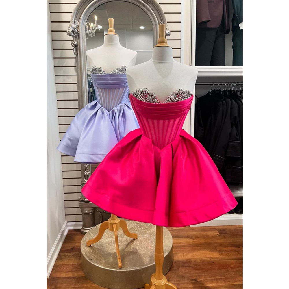 Cute A e Sweetheart Corset Fuia Homecoming with Beading Bodycon Mini tail Graduation Dresses Short Prom Dress