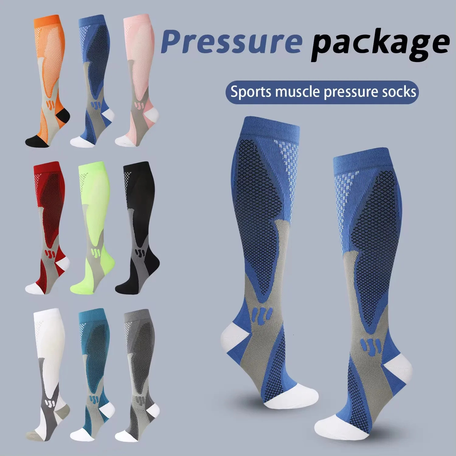 13 Pairs Compression Socks Sport Nursing Stockings Prevent Varicose Veins Pregnancy Athletic Soccer 241017