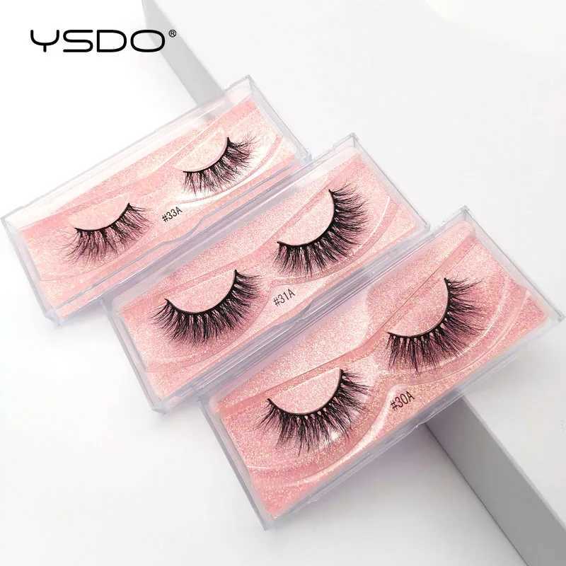 YSDO 1 pair of 3D mink eyelashes fluffy dramatic eyelash makeup Wispy mink eyelashes natural long holiday eyelashes thick false eyelashesW241024