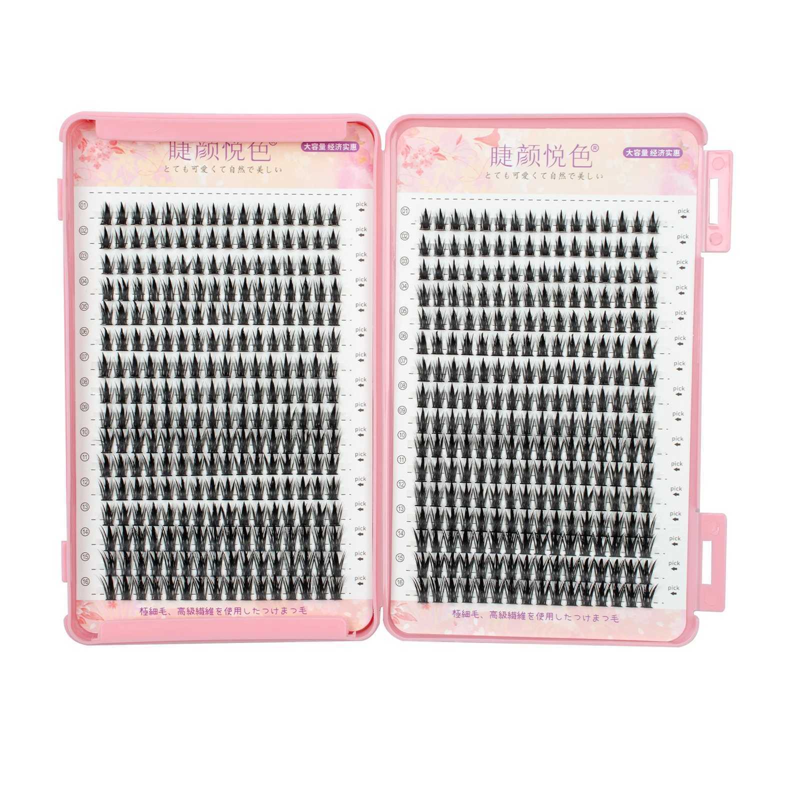 False eyelashes 320 Clusters Personal eyelashes Mixed length eyelash book Soft and natural appearance Fox eyelashes Korean cute makeup eyelashesW24102