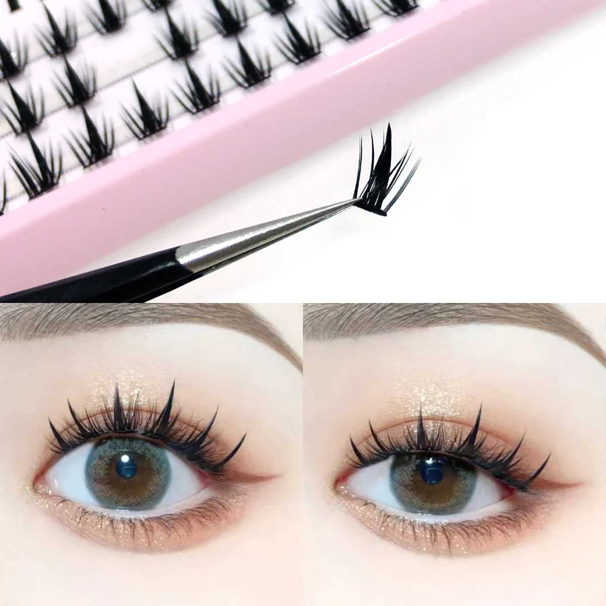 Comic Eyelash 45Pcs 3-Row 3D Artificial Mink Eyelash Natural False EyelashW241024