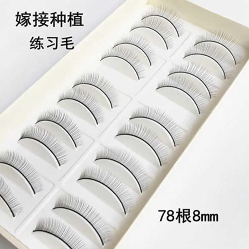 10 pairs/set of artificial eyelashes for manual training suitable for beginners used for eyelash extension tool practiceW241024