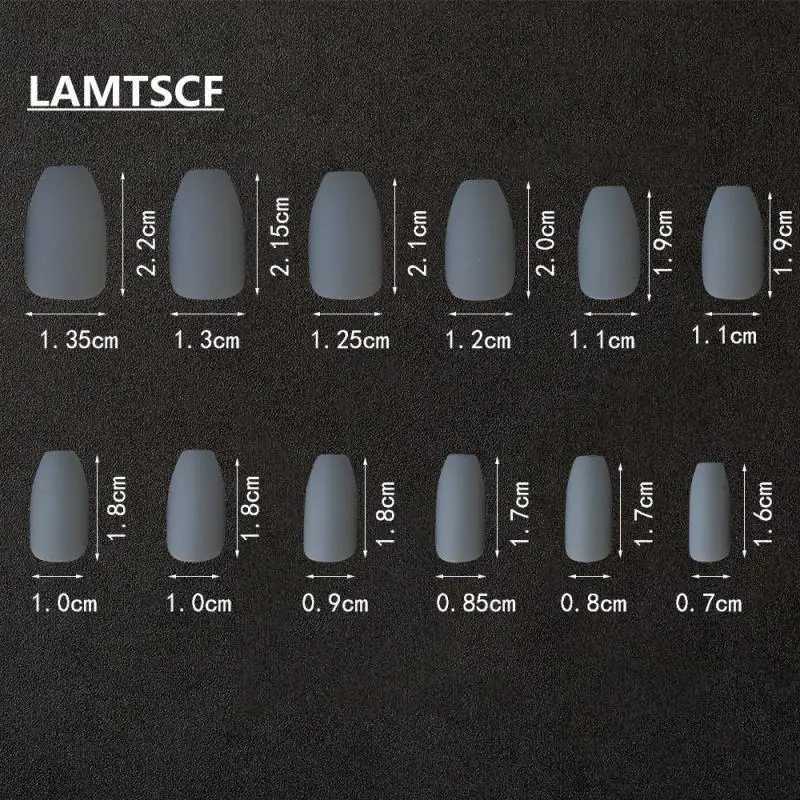 24tips/pc French White Fake Nails Matte /Glossy Detachable Long Square Natural False Press on Nails Manicure Faux OnglesXJ241025