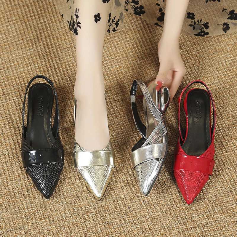 New Arrival Beautiful mid high heel hollow toe sandals with a brand new style solid color summer camisole shoes fashionable womens sandals T250110