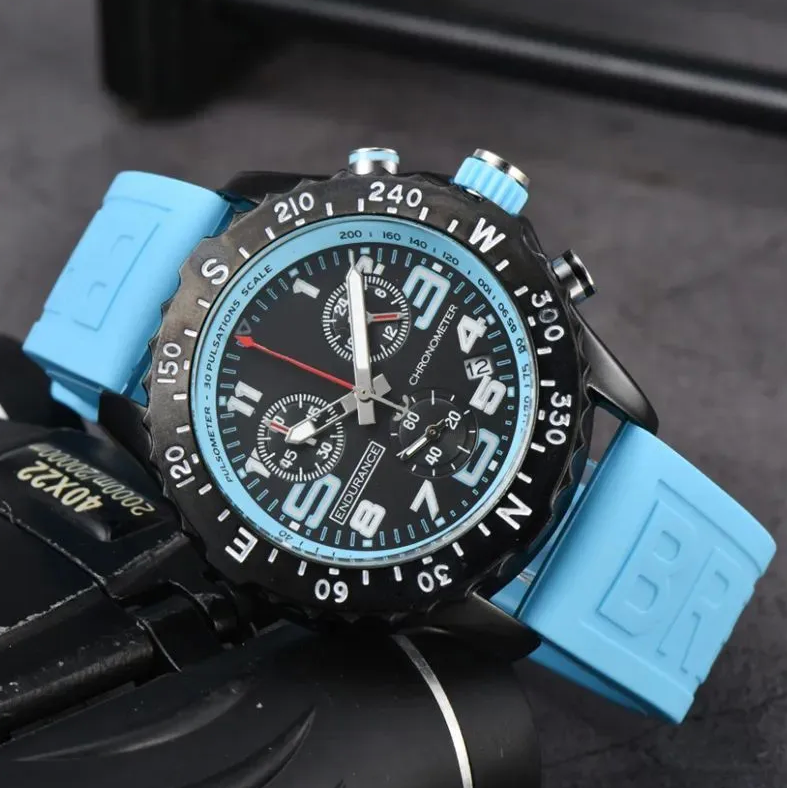 New Hot Luxury Designer Men's Watch Quartz Endurance Pro Avenger Chronograph Watches Multiple Colors Rubber high quality Men Watches Wristw No Box