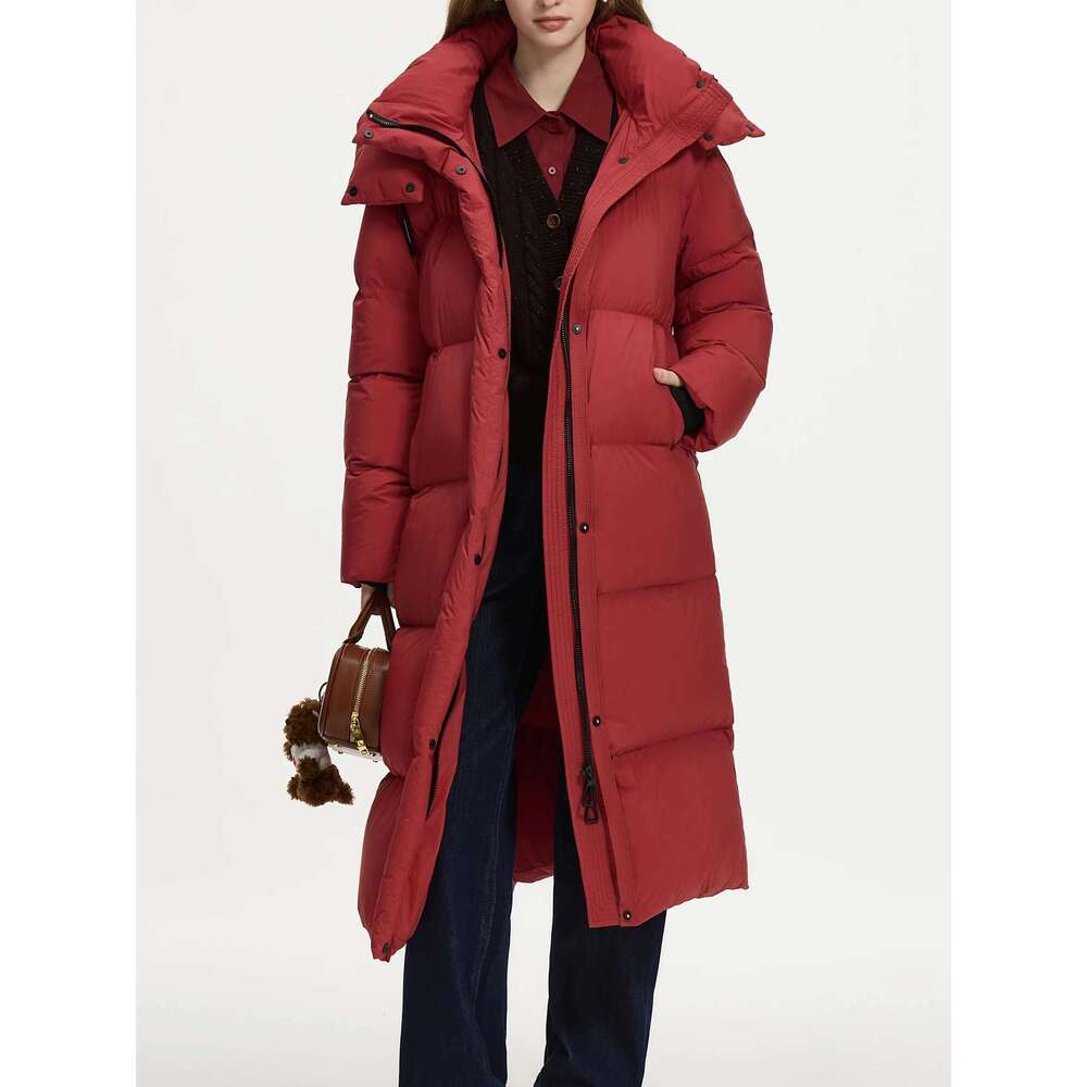 FSLE 251.2G Filg Amount Long Outdoor Warm Down 3 Colors Jacket For Women Winter 2024 New Versatile Chic Coat 24Fs14081