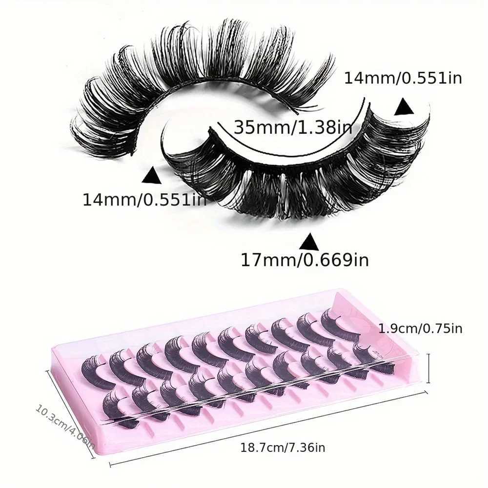 10 pairs of 3D mink eyelashes from Russia can be reused. Fluffy Russian striped eyelash extensionsW241024