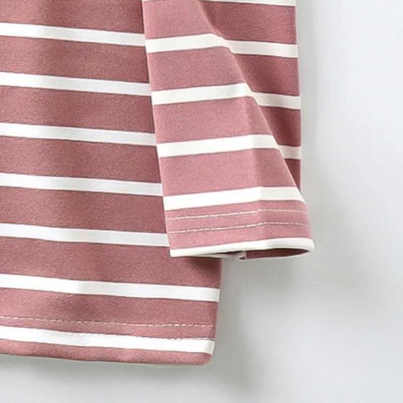 Autumn winter baby clothing childrens clothing plush warm latte art childrens stripes turtle neck underwear long sleeved sweaters W241025