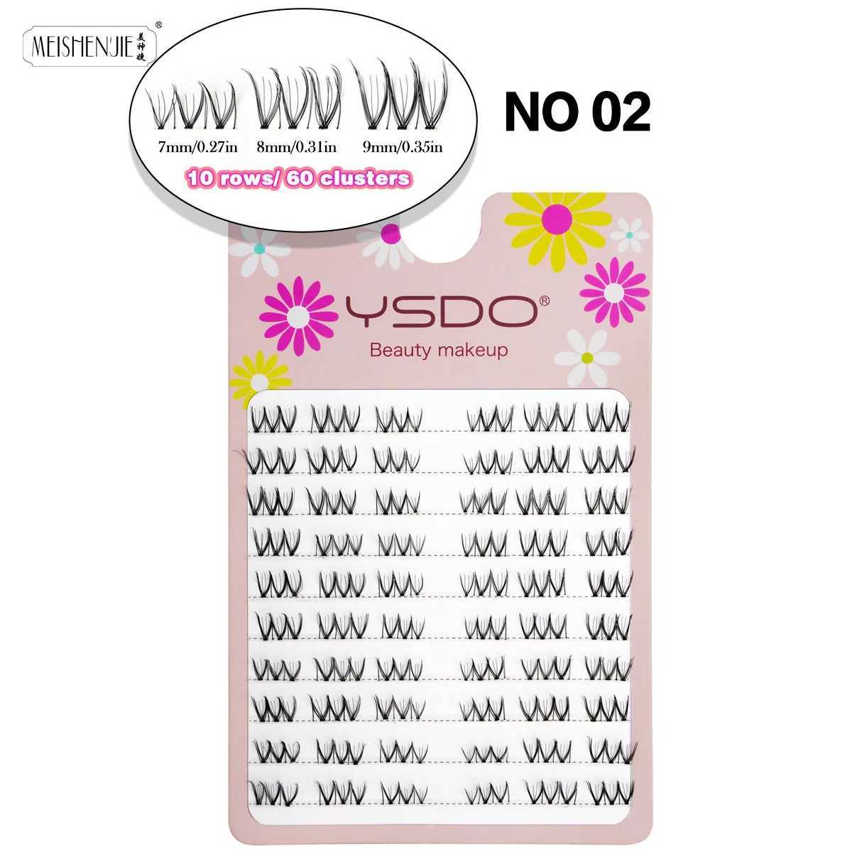 New 10 row personal eyelash natural appearance DIY cluster eyelash reusable extended comic eyelash makeup tool artificial Cils maquillajeW241024