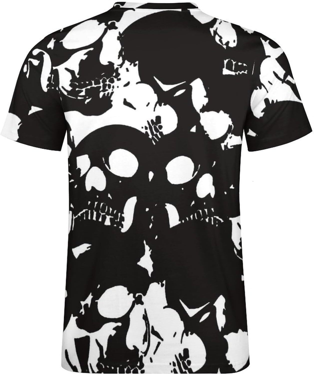 Mens T shirt Skull Pattern Cotton T-Shirt 3D Printed Casual Shirt Men's Crew All-in-one fashion Neck T-Shirt tee Casual tops summer clothes cool