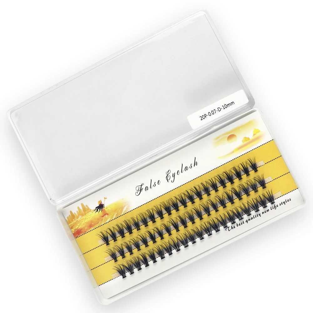 20/30D mink eyelashes natural eyelash bundle 1 box/60 bundles 3D Russian personal eyelash cluster makeup tool eyelash wholesaleW241024
