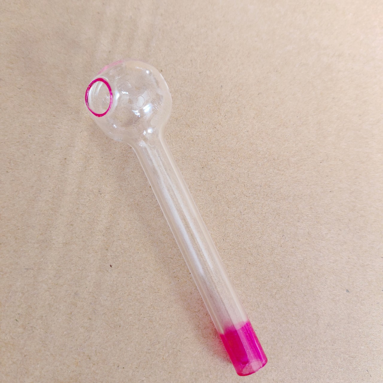 Color Varied Handmade Pyrex Glass Smoking Pipe - Crafted for Elegant Use of Tobacco & Essential Oils RUM 15000 #50-400