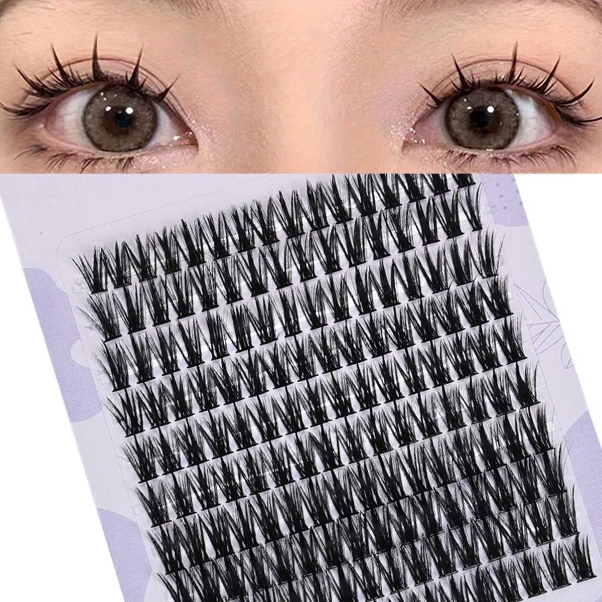 160 rows of clustered eyelashes artificial mink eyelash clusters natural eyelash extensions 3D Russian stripes personal eyelash clustersW241024