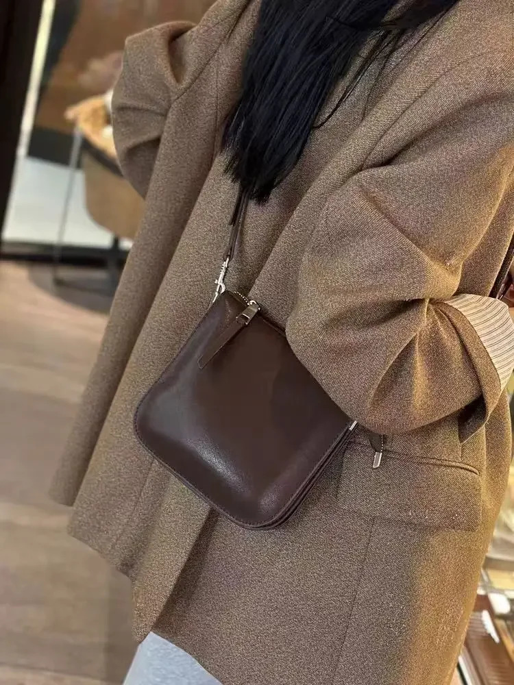 Mobile Bag Ladies PU Leather Womens Crossbody Bucket Shoulder Armpit Purses And Handbags 241021