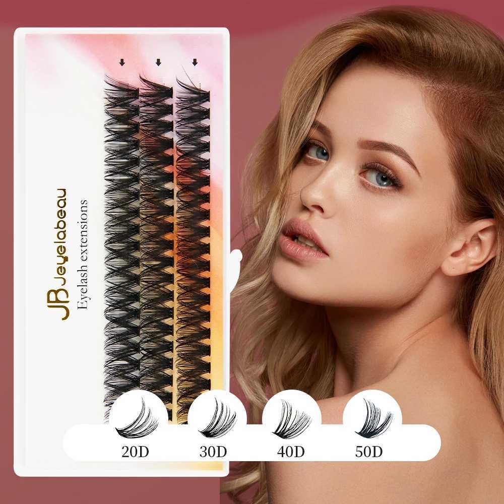 JB Jeyelabeau Russian personal eyelash cluster 60 bundles DIY 8-16mm eyelash extension curl eyelash cluster natural minkW241024